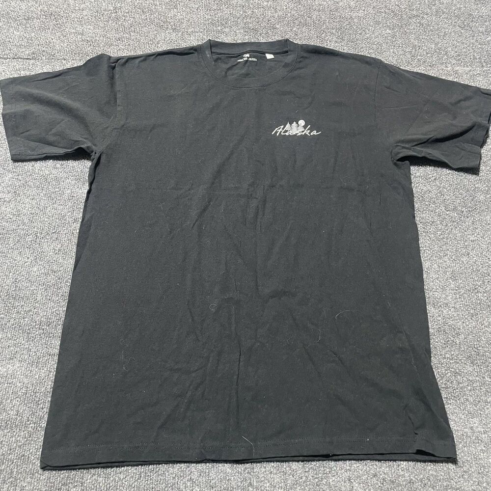 Princess Cruises Shirt Mens XL Black Alaska Wolf Moon Graphic Cruise T-Shirt